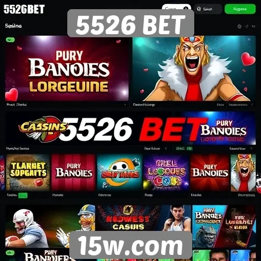 Opções de jogos disponíveis na plataforma 5526 BET